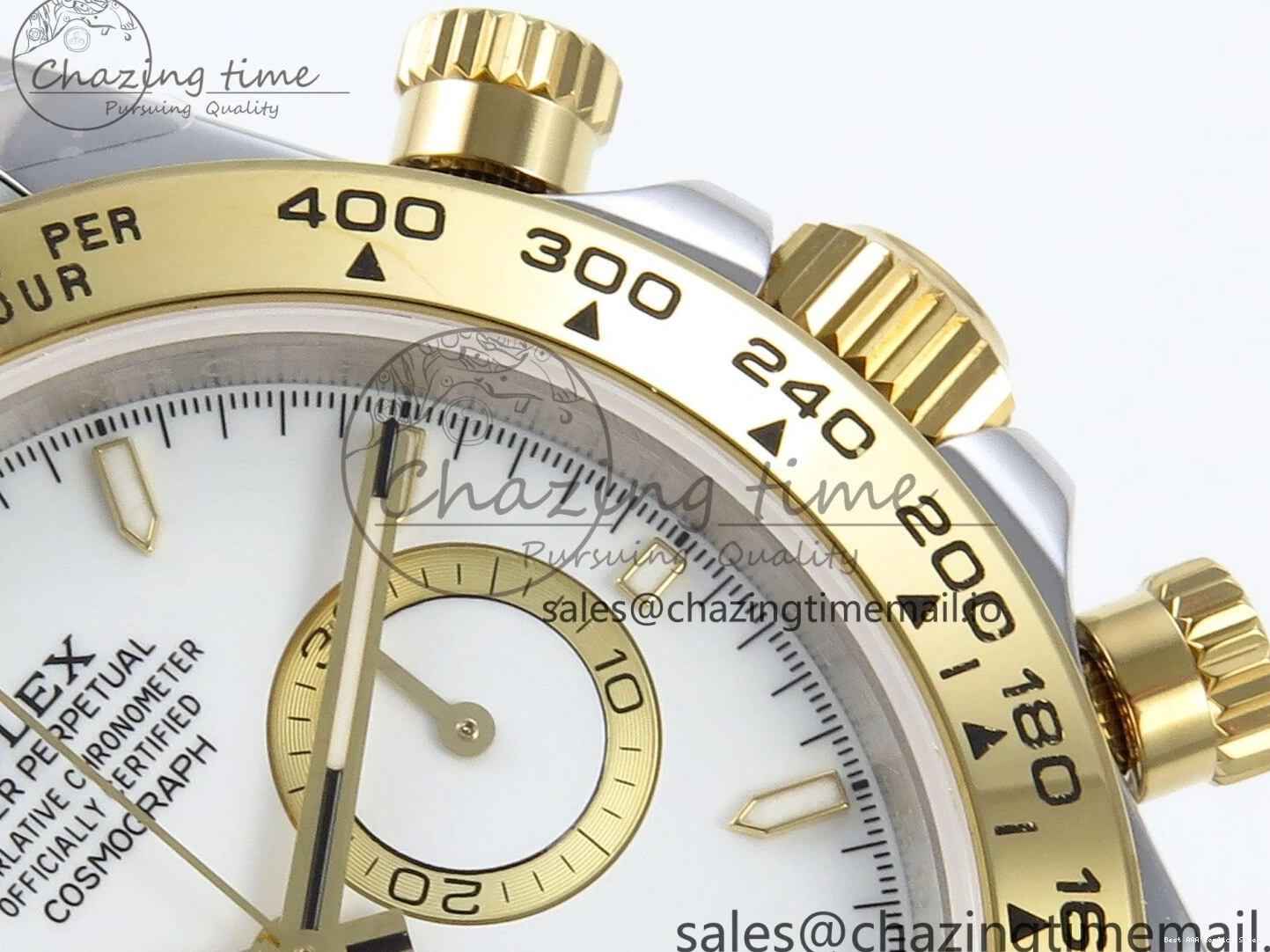 Good Copy Rolex Watches Best on Edition QF 721 V 1:1 Daytona AllSeason SH4131 YG SS Braclet White Dial 126503 1222